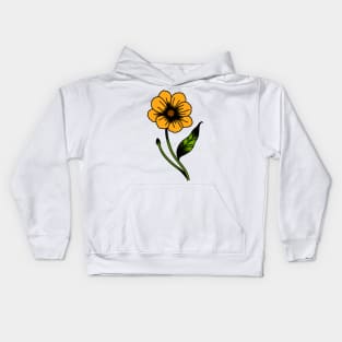 Yellow Flower Kids Hoodie